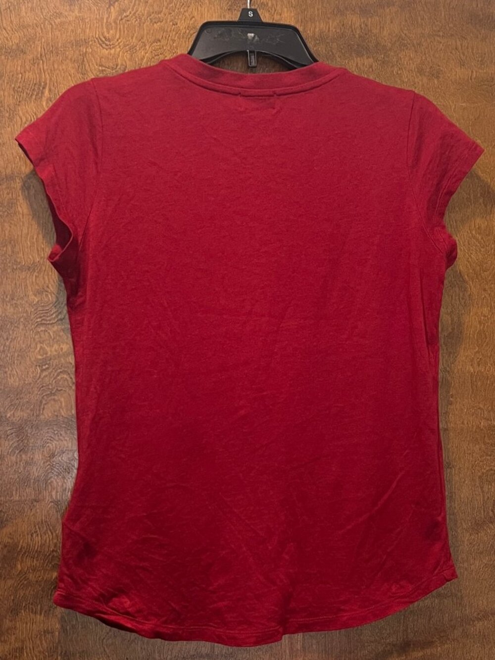 NWT Zadig & Voltaire Woop Amour Wine Red Crewneck Short Sleeve T-Shirt Size M - Picture 2 of 8